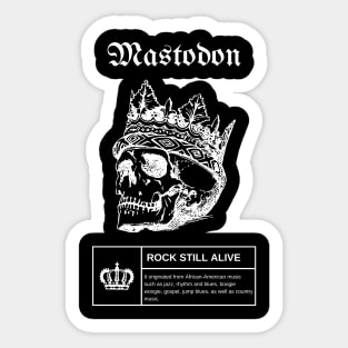 King Vintage Mastodon Sticker